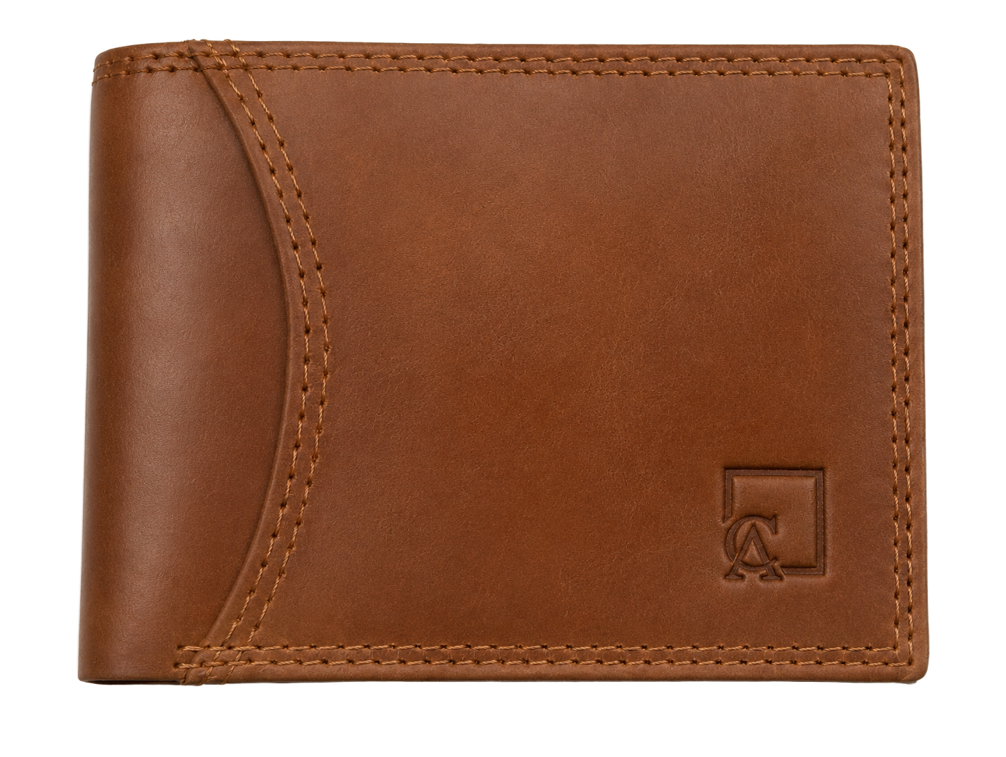Minimalist Men's Leather Wallet — Brown